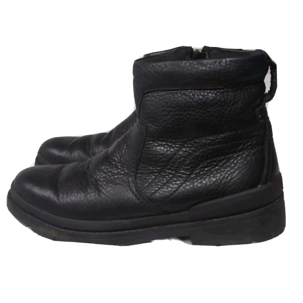 Clarks Kimball Zip Boots Men's Size 7 M Black Leather
